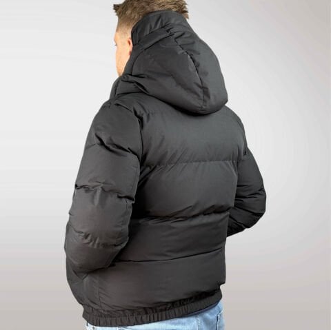 Erkek Kışlık Şişme Mont-Siyah