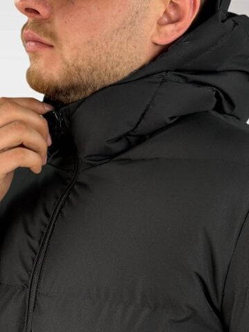 Erkek Kışlık Şişme Mont-Siyah