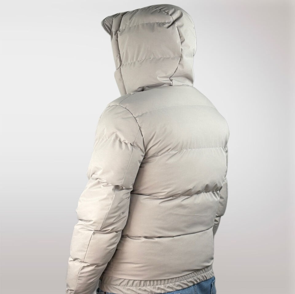Erkek Kışlık Şişme Mont-Beyaz