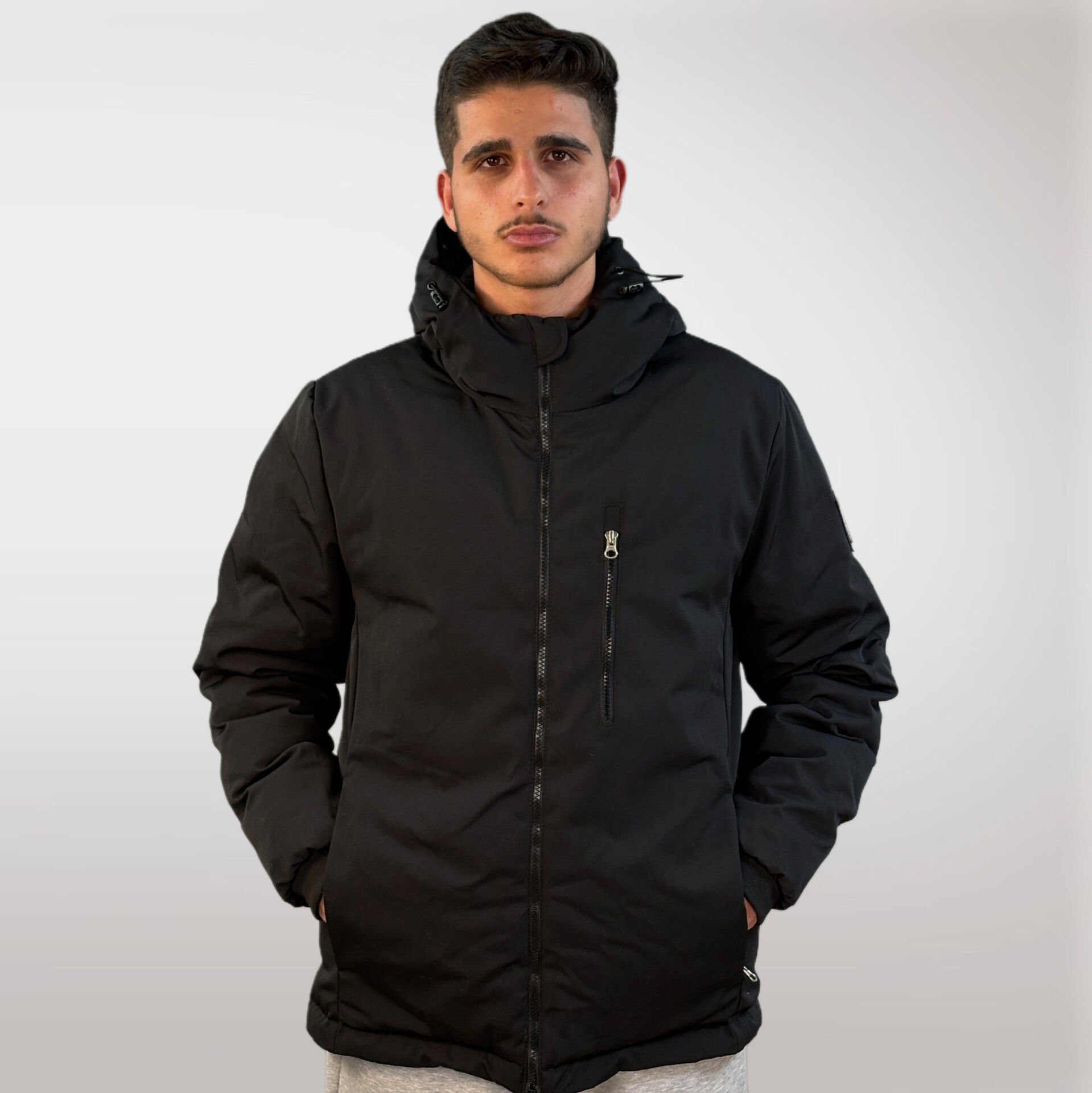 Canada Erkek Düz Mont-Siyah