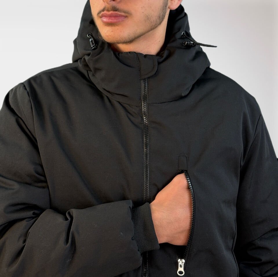 Canada Erkek Düz Mont-Siyah