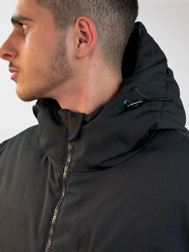 Canada Erkek Düz Mont-Siyah