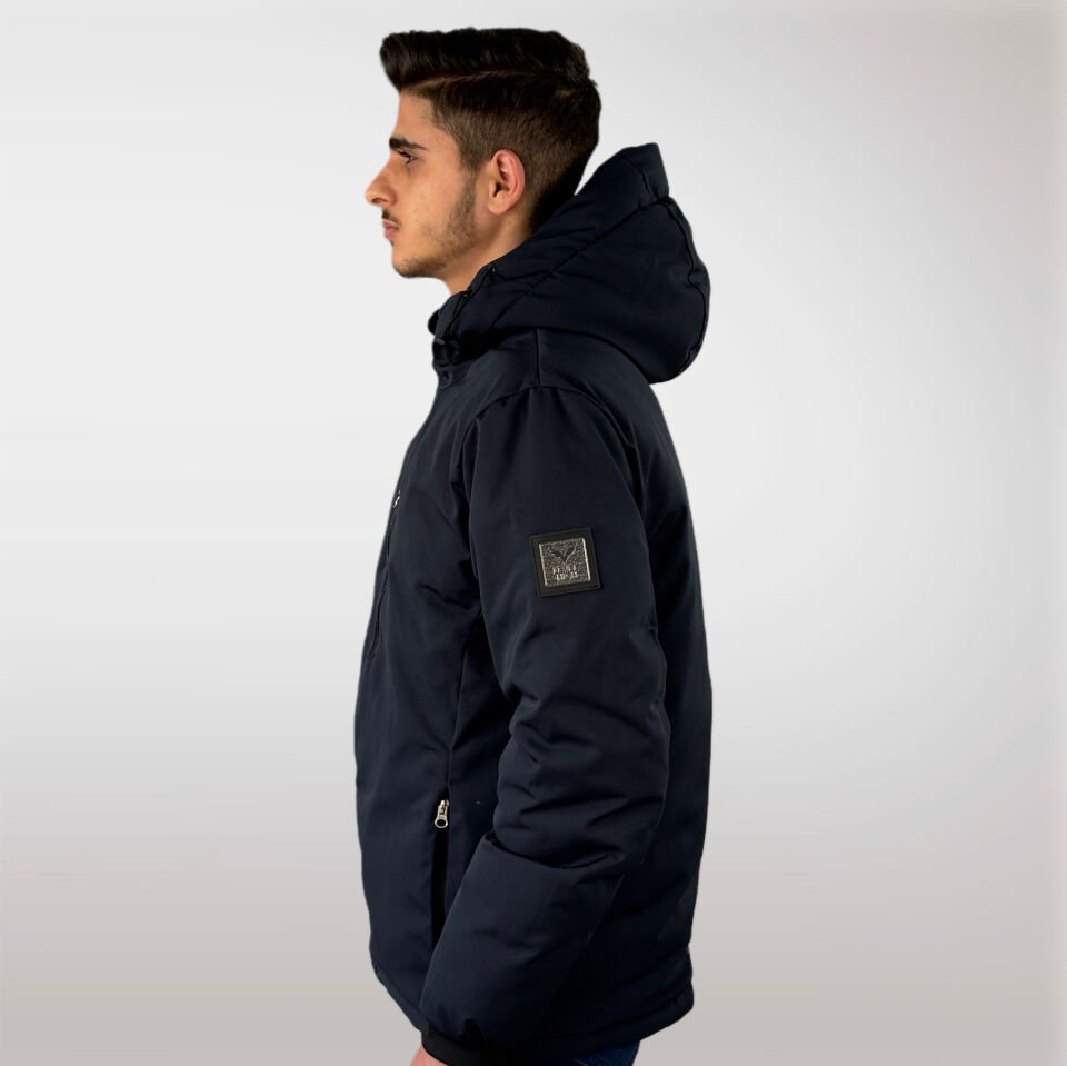 Canada Erkek Düz Mont-Lacivert