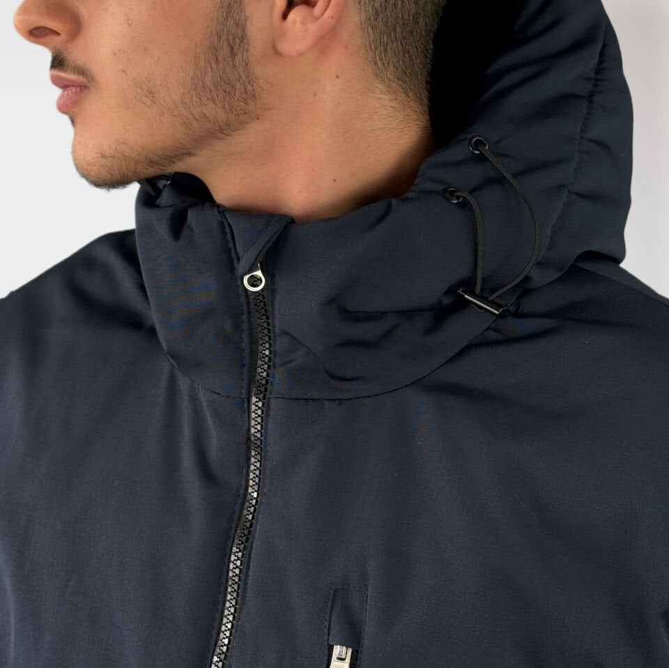 Canada Erkek Düz Mont-Lacivert