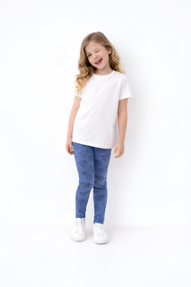 Dinozor Baskılı Çocuk Taytı