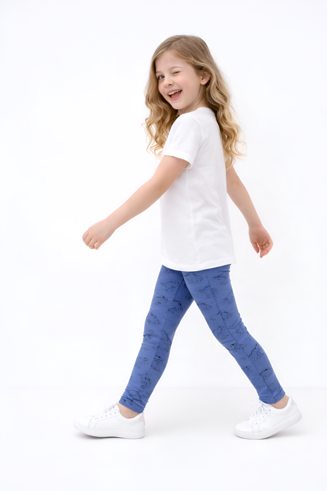 Dinozor Baskılı Çocuk Taytı