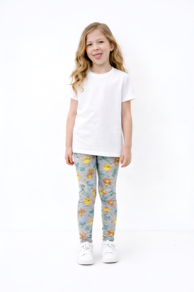 Pokemon Baskılı Çocuk Taytı