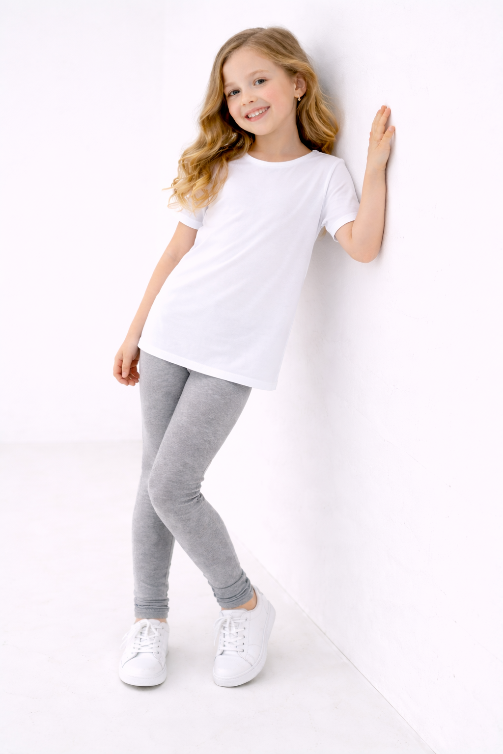 Kız Çocuk Basic Gri Tayt