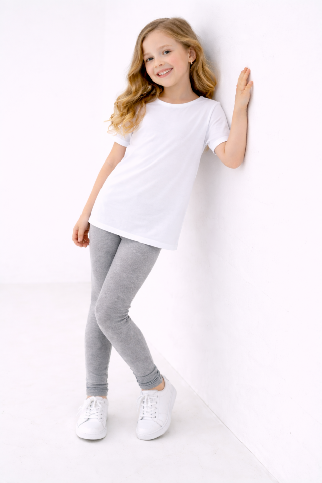 Kız Çocuk Basic Gri Tayt