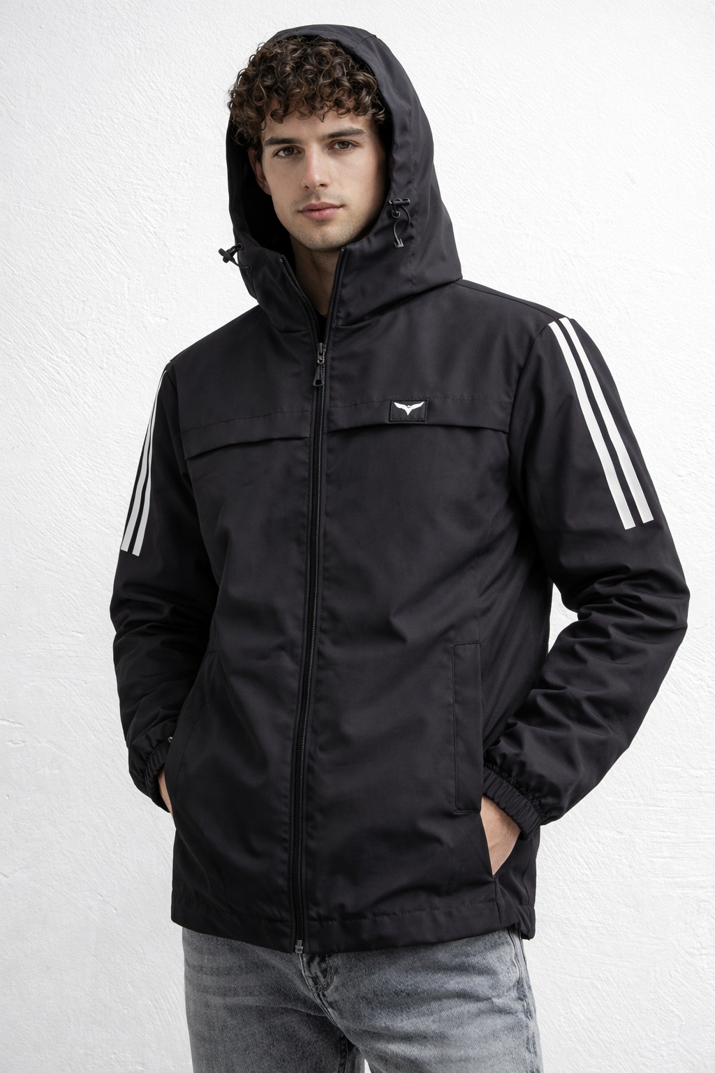 Erkek Siyah Yağmurluk