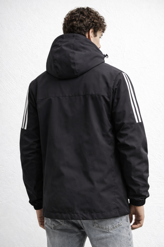 Erkek Siyah Yağmurluk