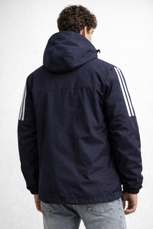 Erkek Navy Blue Yağmurluk