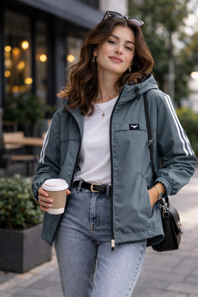 Kadın Füme Yağmurluk