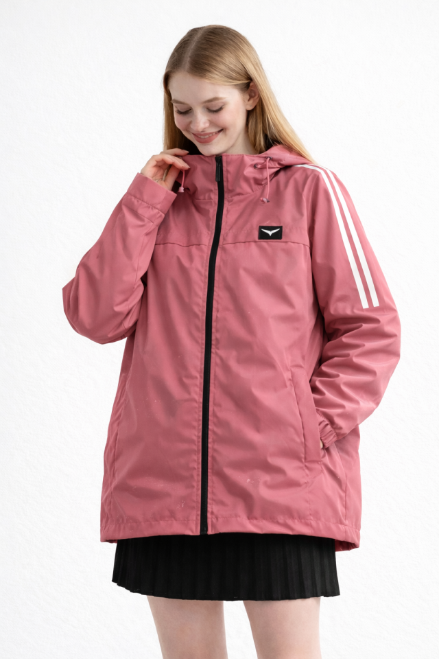 Kadın Gül Kurusu Yağmurluk