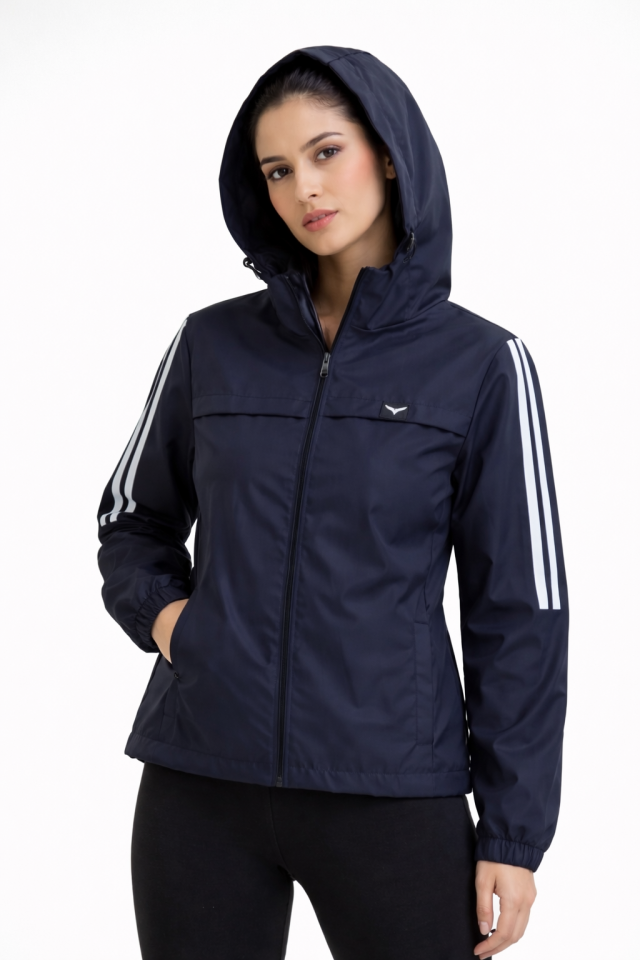 Kadın Navy Blue Yağmurluk