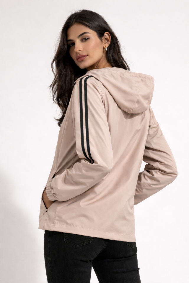 Kadın Taş Rengi Yağmurluk