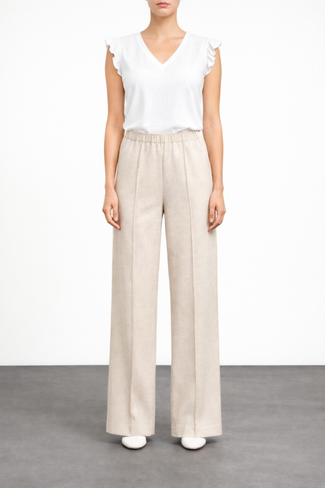 Kadın Keten Pantolon