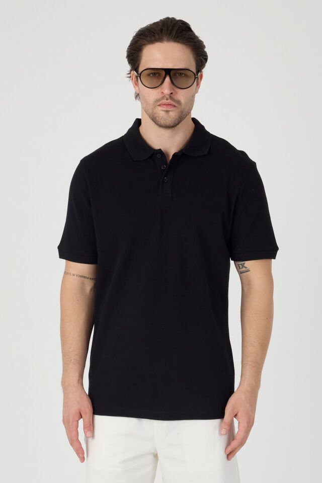 Erkek Polo Tişört Siyah