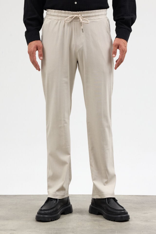Taş Rengi Relax Fit Pantolon